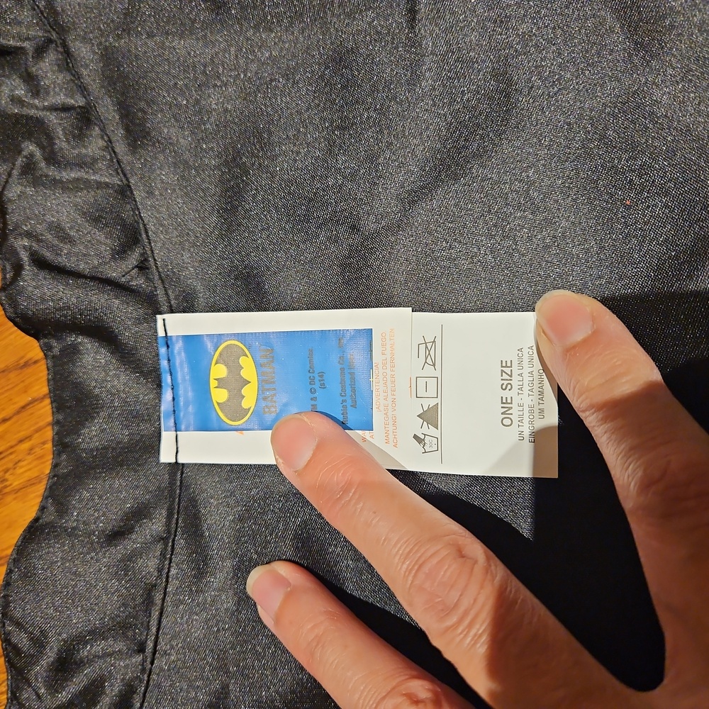Chasing Fireflies Rubies Batman Cape - like new! - Picture 2 of 3